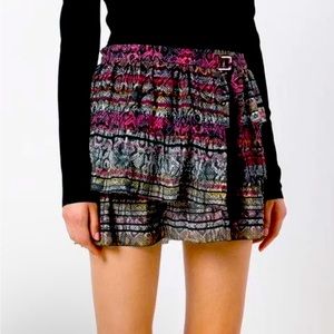 IRO Paris Tucson Floral Pink Tiered Skirt - NWT